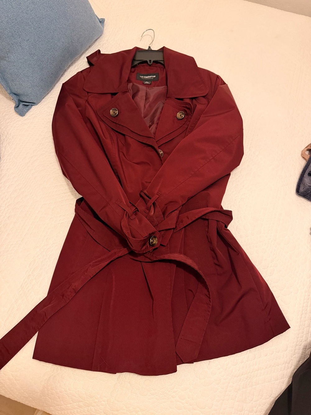 Burgundy Trench Coat